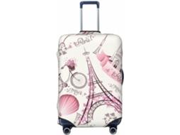 Capa Estampa da Torre Eiffel Paris, Elástica, Lavável e Romântica para Viagens BRILVIBERA (compatível com Malas de 18 a 21 Polegadas)