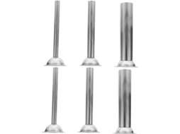 Vicasky Conjunto De 6-tubos Aço Inoxidável Para Enchimento Linguiça, 3-tamanhos
