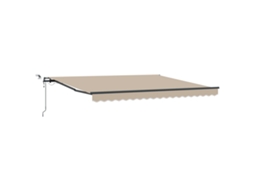 Conjunto 1 Tecido De Toldos Vidaxl Bege Poliéster (400 × 300 Cm)