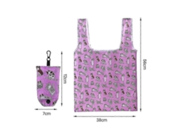 Sacola de Compras Grande, Reutilizável, Ecológica, para Supermercado, Guardar Brinquedos Praia , Bolsa Ombro Compras, S GOKOCO