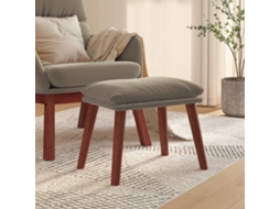 Vidaxl Apoio De Pés 45x29,5x35 Cm Veludo Cinzento-claro