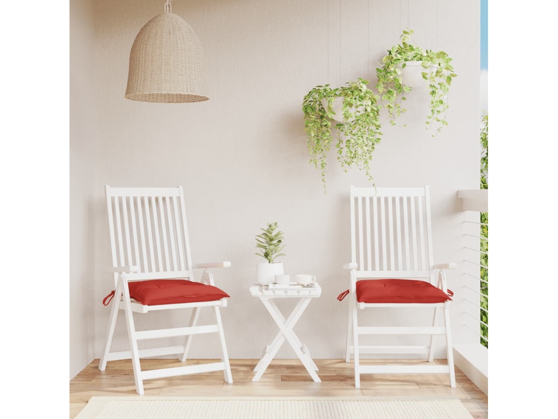 Vidaxl Almofadões Para Móveis De Paletes 2 Pcs Tecido Oxford Vermelho