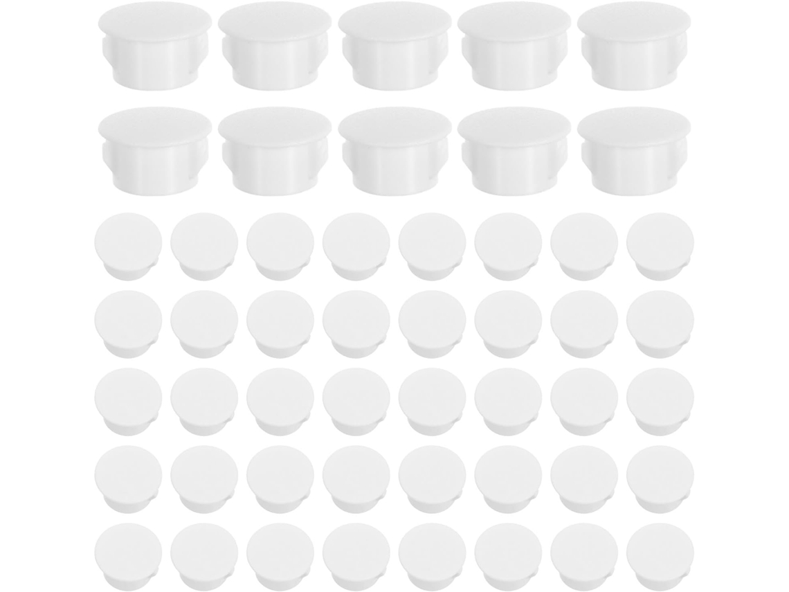 Nuobesty 100 Peças De Tampas Plásticas Para Parafusos Móveis, Tampas Decorativas Para Parafusos, Proteção De Tubos E