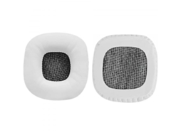 Almofadas Zruxe Para Fones de Ouvido Marshall Major (par De 2, Espuma De Memória, Couro Ecológico, Branco)