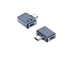 Adaptador Lightning Fêmea para Usb c Macho com Curvatura Lateral Fones de Ouvido Compatível Chamadas, Música e Áudio Hi fi Branco AQUAFORGE