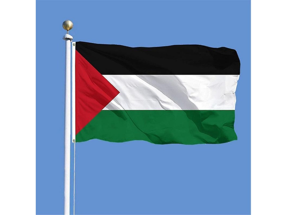 2026 bandera de Palestina Grande 5x3 Ft 90x150cm Poliéster Resistente para Apoyo a Gaza Oriente Medio