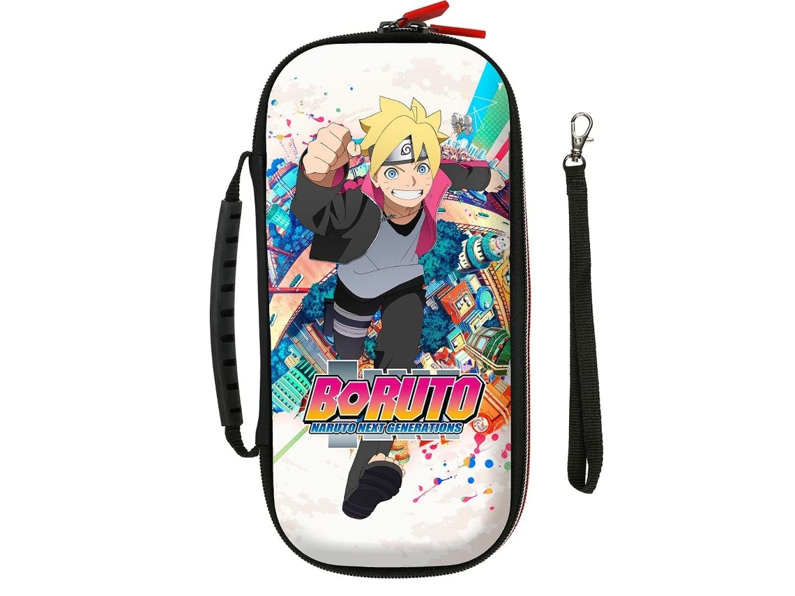 Bolsa KONIX Boruto (Nintendo switch - Branco e Preto)