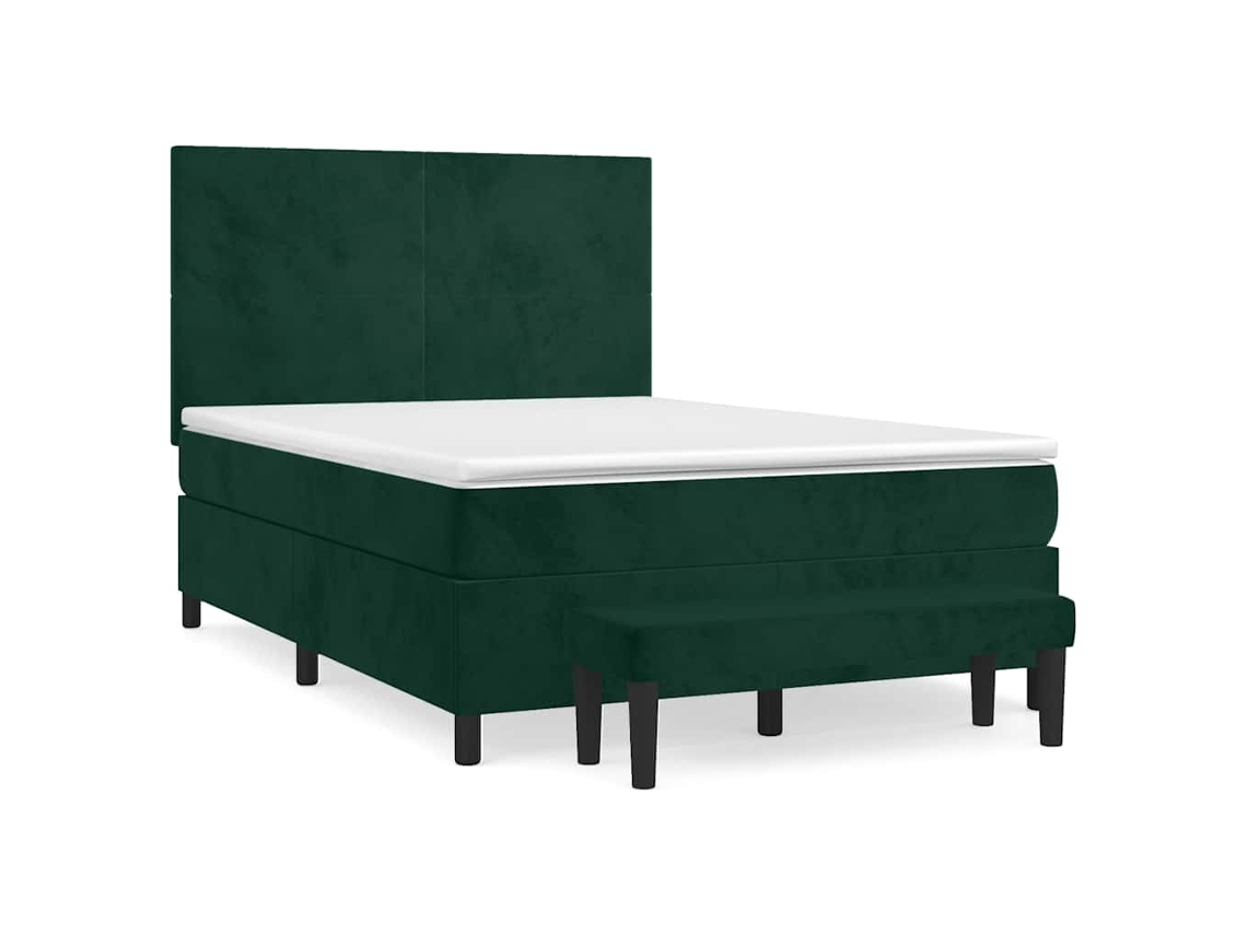 Box Spring Bed, Box Spring Beds Vidaxl Verde Veludo (140 X 200 Cm)