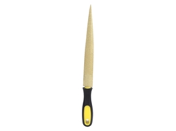 Raspador de madeira cônico dourado de 10 polegadas e lixa, ferramenta ideal para trabalhar madeira.