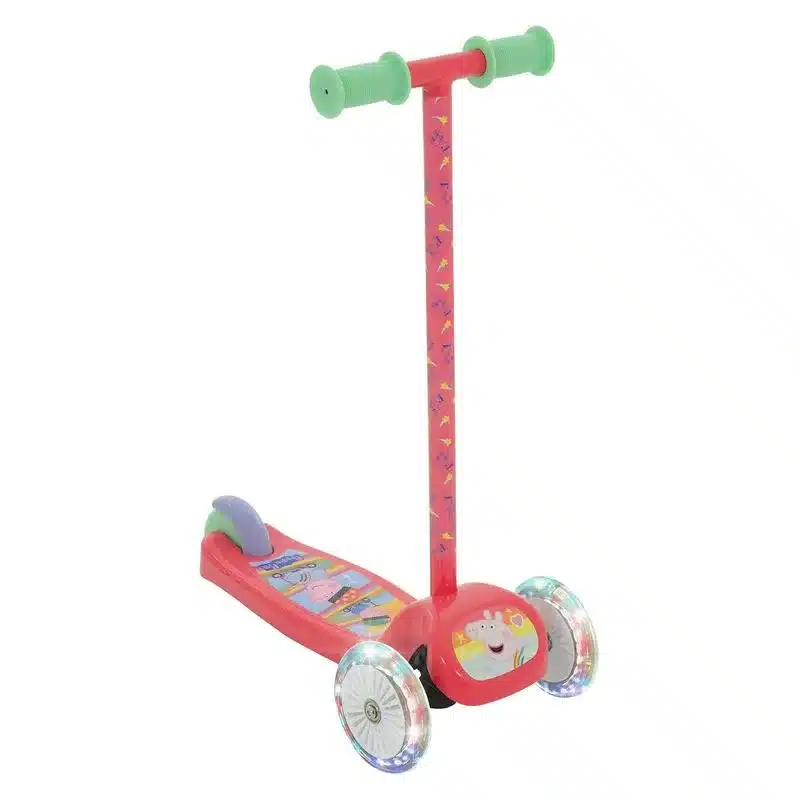 Patinete De Tres Ruedas Peppa Pig Con Luces Led 914d00189 Deqube Dequbemás De 3 Añosp25