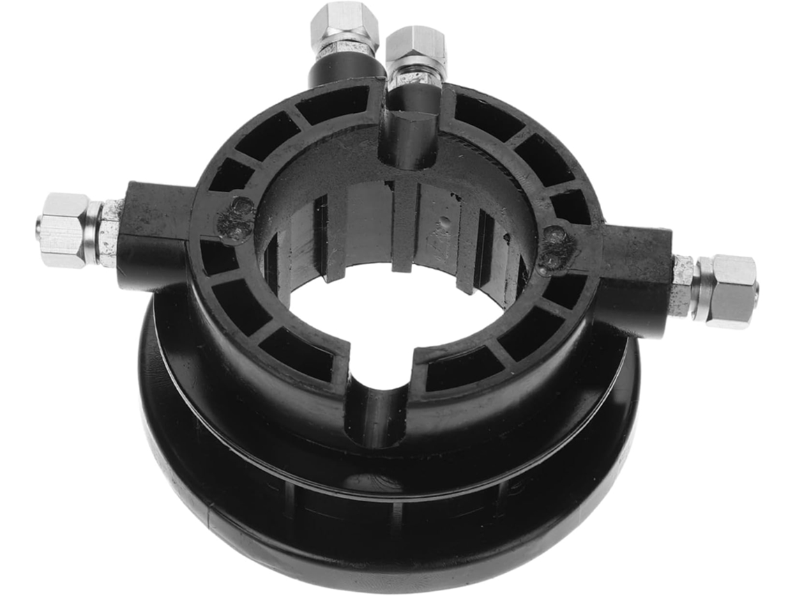 Ferramenta rotativa para troca de pneus com válvula, feita de plástico e metal, para alavanca de pneus.
