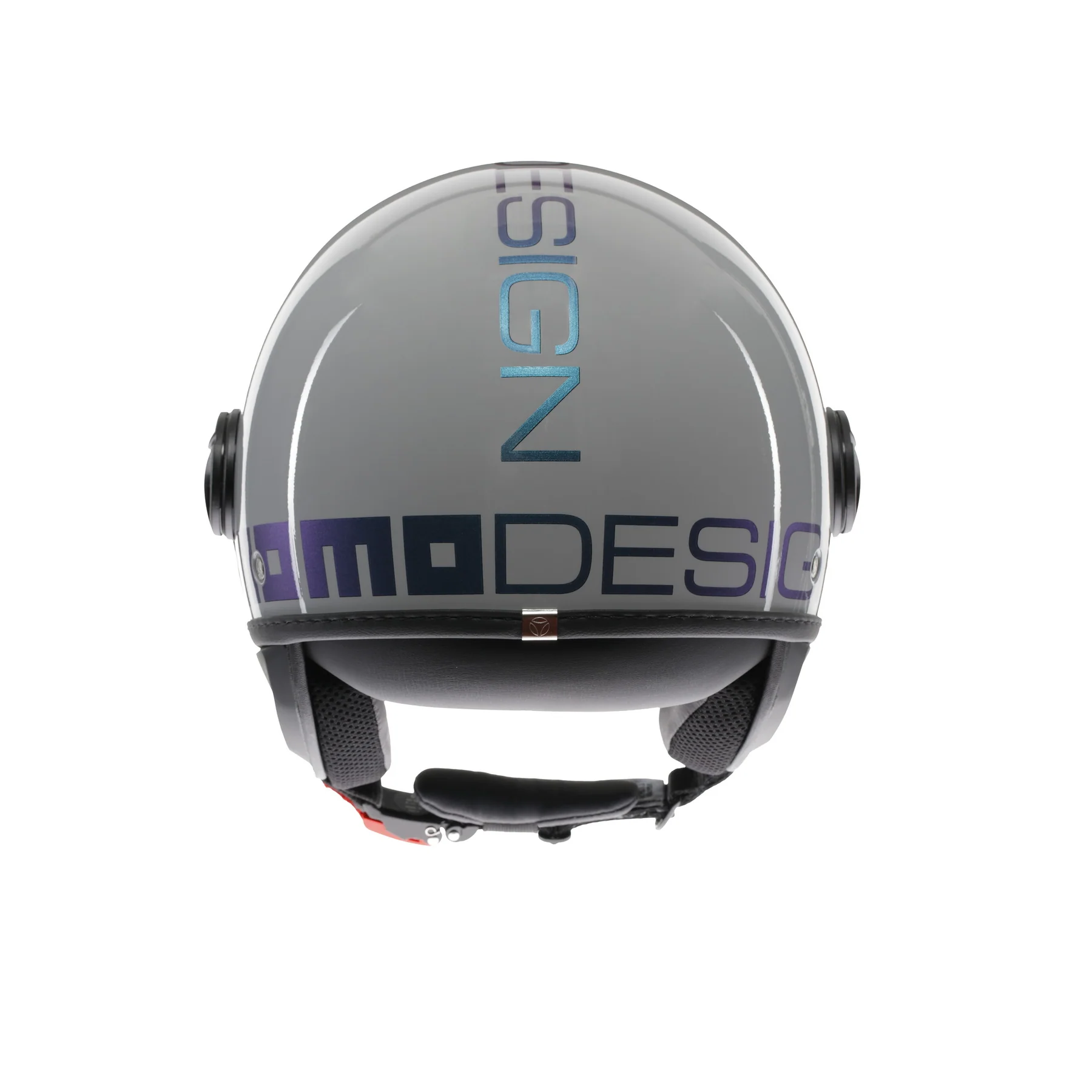 Capacete de motocicleta Fgtr Capacete Clássico Momodesign Flip Cinza/azul/rosa XS Cinza/azul/rosa XS
