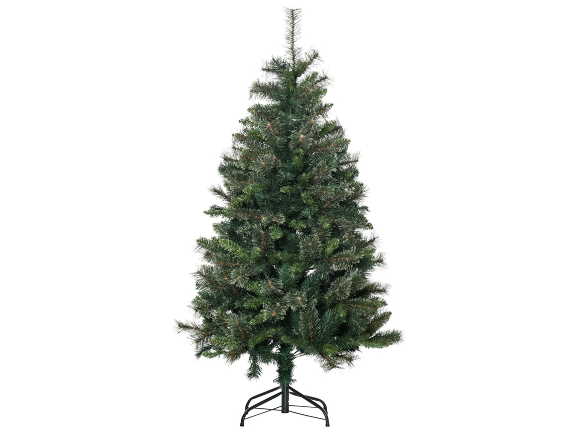 Árvore De Natal Artificial De 150 Cm Com 665 Ramos E Base Verde.