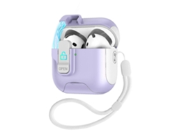 Este produto é para fones de ouvido com tampa retrátil automática e trava de segurança. GIECY