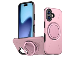 Capa Para Iphone 17 - Metal Com Função De Rotação E Magsafe, Híbrida De Tpu E Pc.