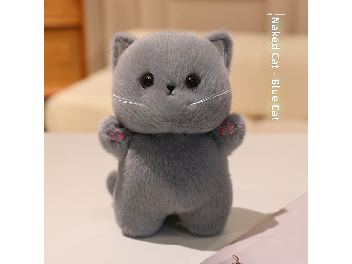 Brinquedo de Pelúcia Gato Pequeno Decoração de Mesa Acessório Rosa CHABERLU