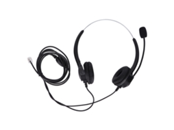 Aetheria auricular Telefônico Cabo Rj9 Binaural com Microfone Cancelamento de Ruído para Call Center Atendimento