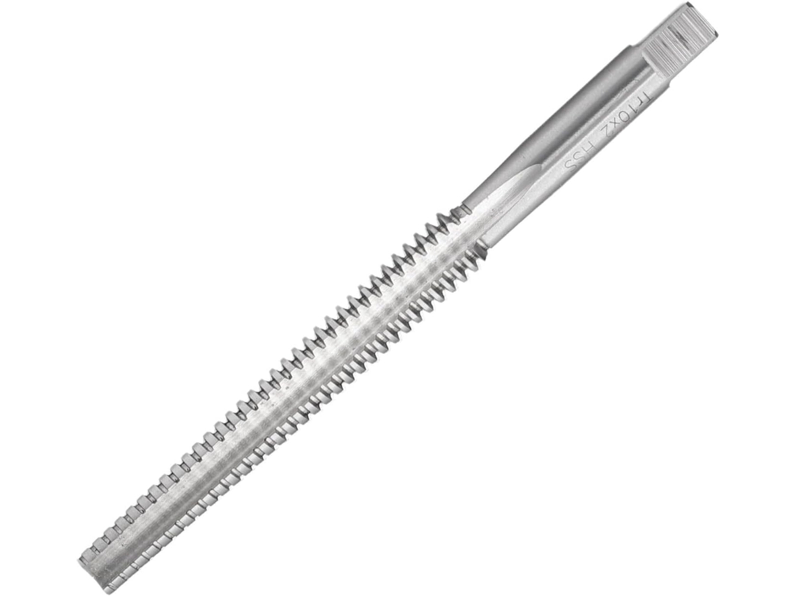 Ferramenta Manual De Aço Tr10 X 2mm, Rosca Trapezoidal Direita, Com 110mm De Comprimento, Para Rosqueamento De Furos