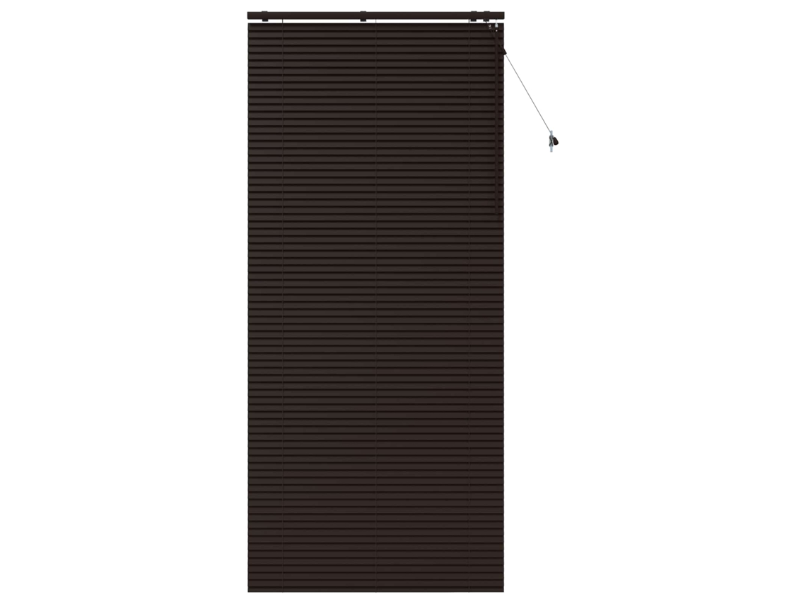 Maison Exclusive - Cortina Veneziana Marrom Escuro 110 X 250 Cm 35 Mm