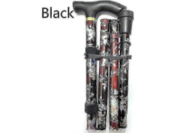 Bengala Dobrável Ajustável Alumínio Floral Caminhada Floral Para Caminhada Camping Durable Mobility Aid