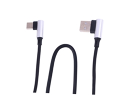 Cabo Usb Tipo C Em Nylon Trançado, Compatível Com Galaxy Note E Red.
