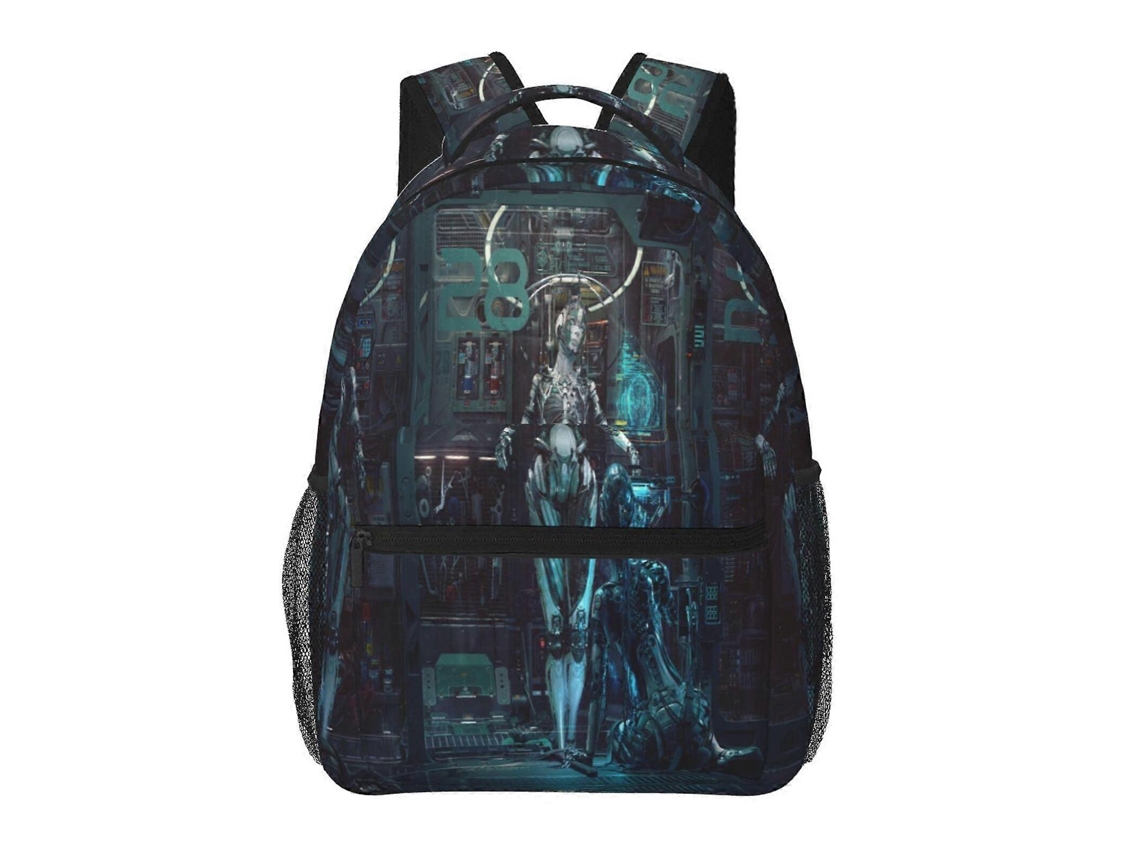 Mochila Cyberpunk Heroes D158 Para Estudantes, Durável E Leve, Impermeável E Com Alça De Ombro Respirável W158