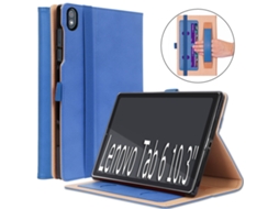 Capa‑flip Horizontal De Couro Pu Retro Halinuia Para Lenovo Tab 6 10,3 Polegadas