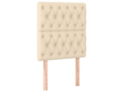 Cabeceira Creme 80x7x118/128 Cm Tecido MAISON EXCLUSIVE
