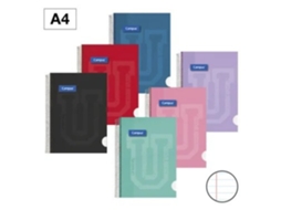 Caderno A4 Espiral Quadriculado 80 Folhas 003176 (1 Unidade Aleatória)