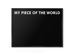 Magnetic Board My Piece Of The World For The Living Room Espelharte (80x60 Cm)