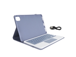 2026zentro-capa Teclado Para Tablet Xiaomi Mi Pad 5 E 5 Pro Sem Fio Bluetooth Magnética Detachável Roxa