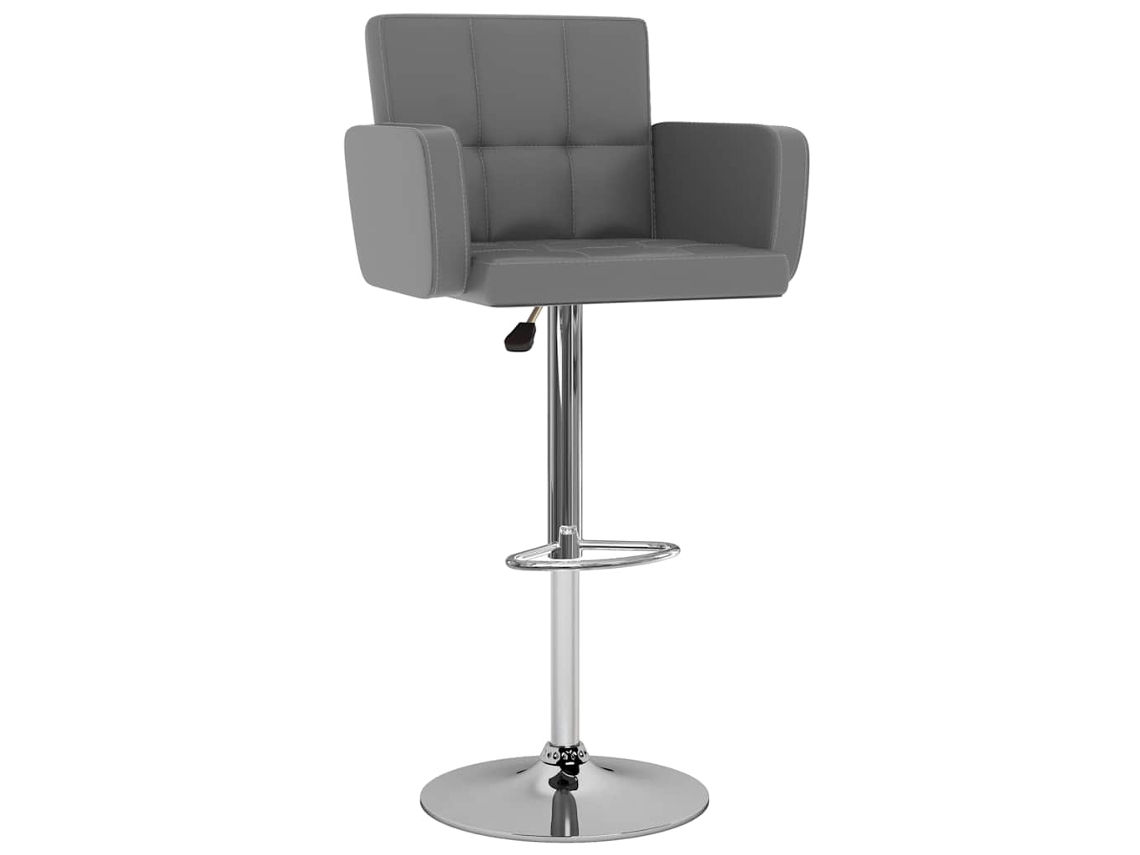 Bancos de Bar 2 Pcs Couro Artificial Cinzento MAISON EXCLUSIVE