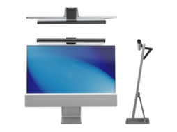 Lâmpada De Tela Usb Para Monitor De Computador Pendurada Com Cuidado Com Os Olhos, Temperatura De Cor Ajustável, Brilho Preto