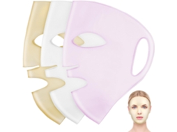 Kit Com 3 Máscaras Faciais De Silicone Hidratantes