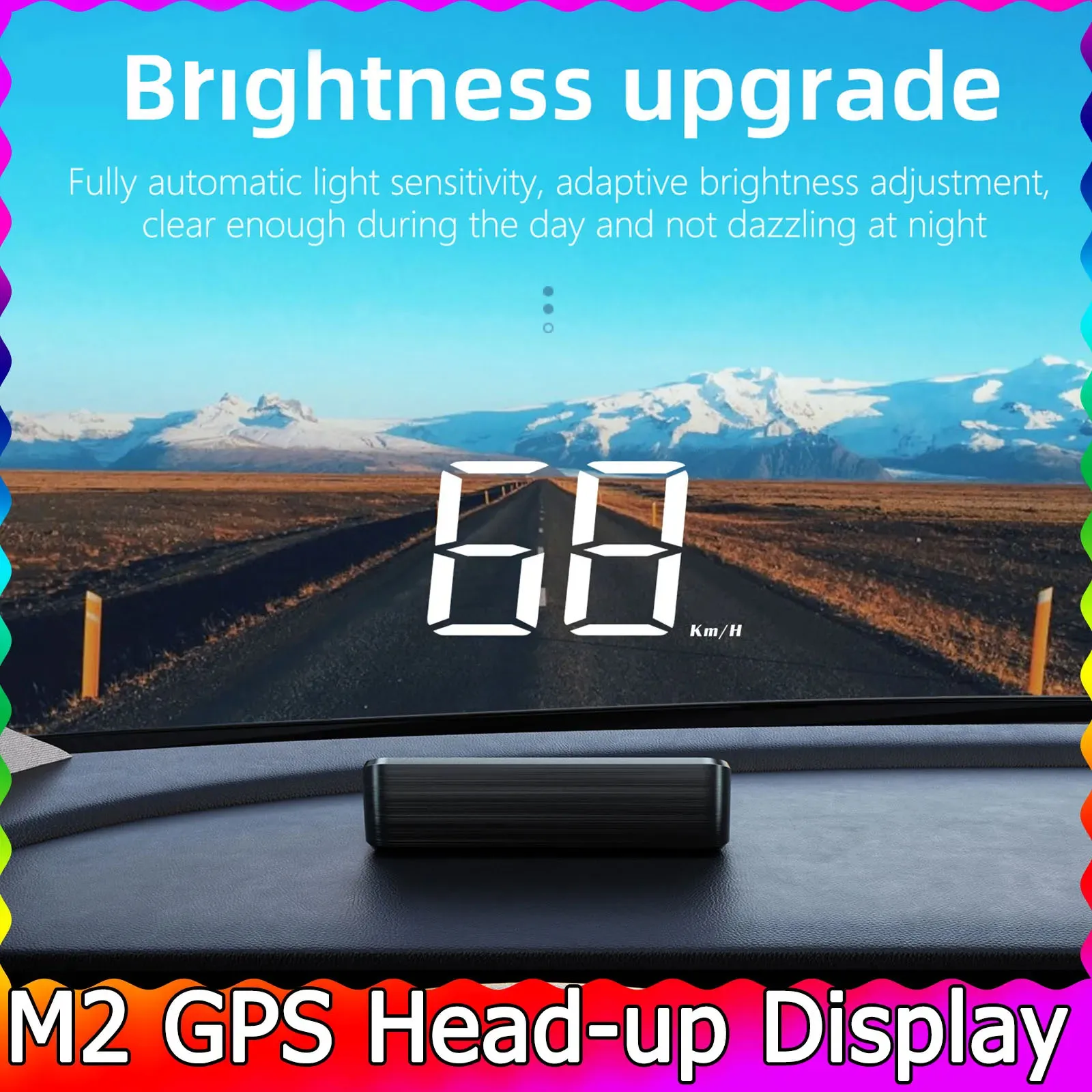 Gps Automotivo Hud Head-up Display, Velocímetro Digital, Projetor Para Para-brisa, Branco