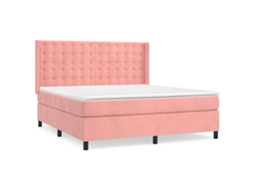 Box Spring Bed, Box Spring Beds Vidaxl Cor-de-rosa Veludo (180 X 200 Cm)