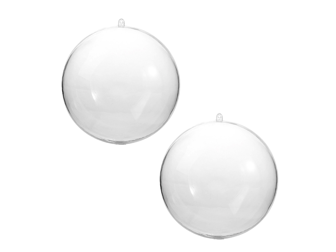 Bolas Acrílicas Transparentes Preenchíveis para Decoração de Festas NEVEANCE
