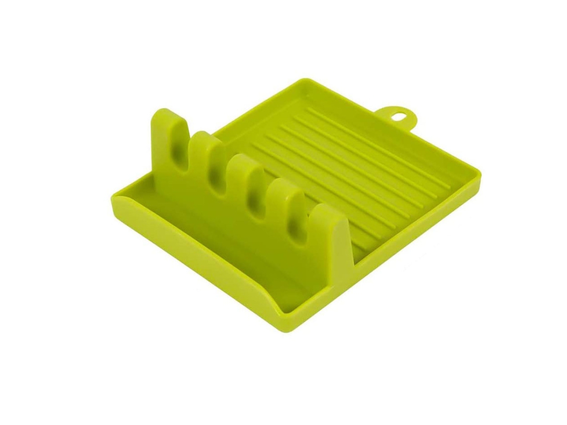 Suporte para Utensílios de Cozinha Vários Pratos com Bandeja Coletora Colher Resistente Ao Calor e Antiderrapante Sem Bpa Pinças Outros Supor UISAVE