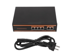 Switch Poe Com 6 Portas De 100mbps.