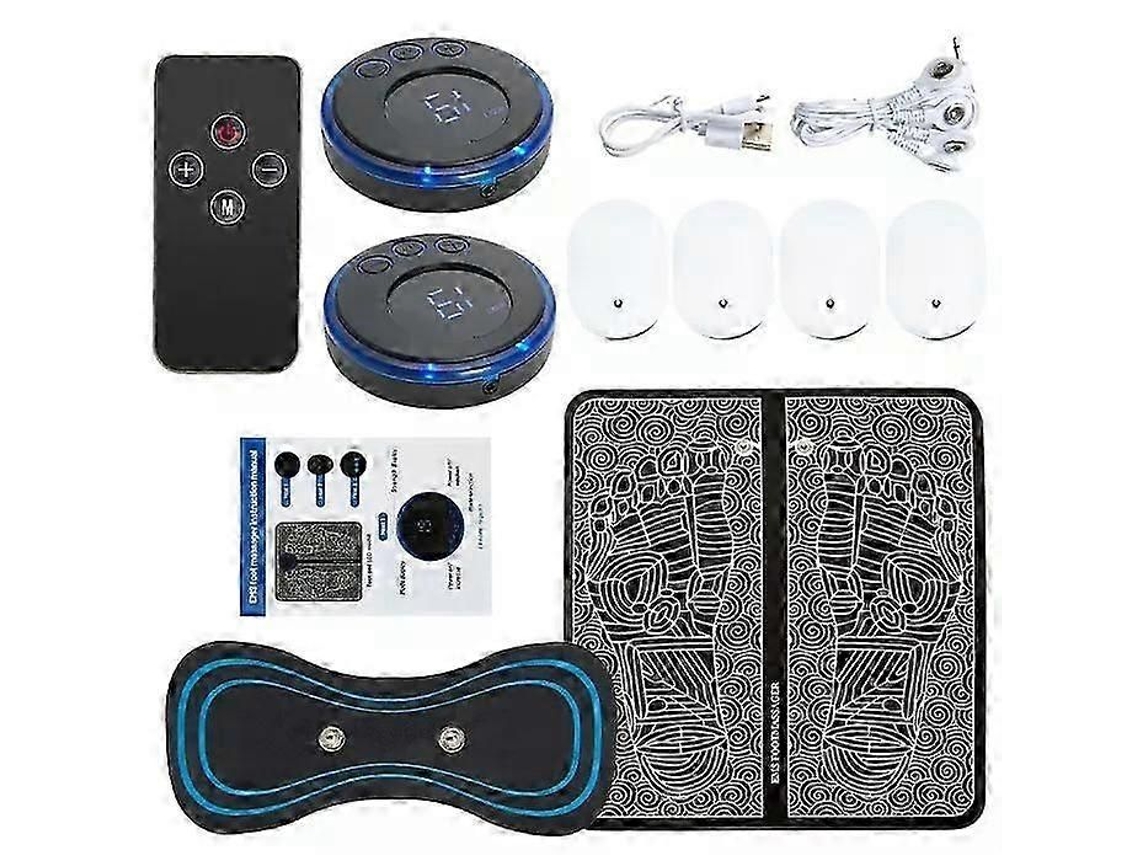 Tapete Massageador Elétrico Para Os Pés, Eletroestimulador, Massageador Muscular Ems, Relaxante Para Os Pés, Para Exercícios Físicos, Com Carrega
