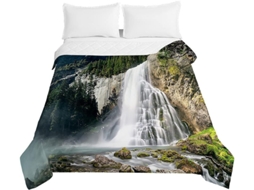 Colcha Acolchoada Fansu Capa de Cama Manta para Ar Condicionado Edredom Conjunto Sofá com Estampa 3d Cachoeira