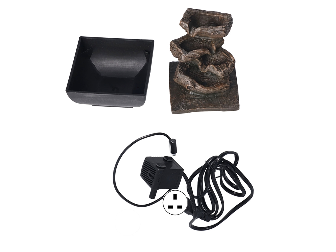 Fontaine De Table Cascata De Pedra Com Luzes Led