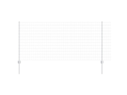 Conjunto 1 Barreira Externa Vidaxl Prateado Aço (10 X 1 M)