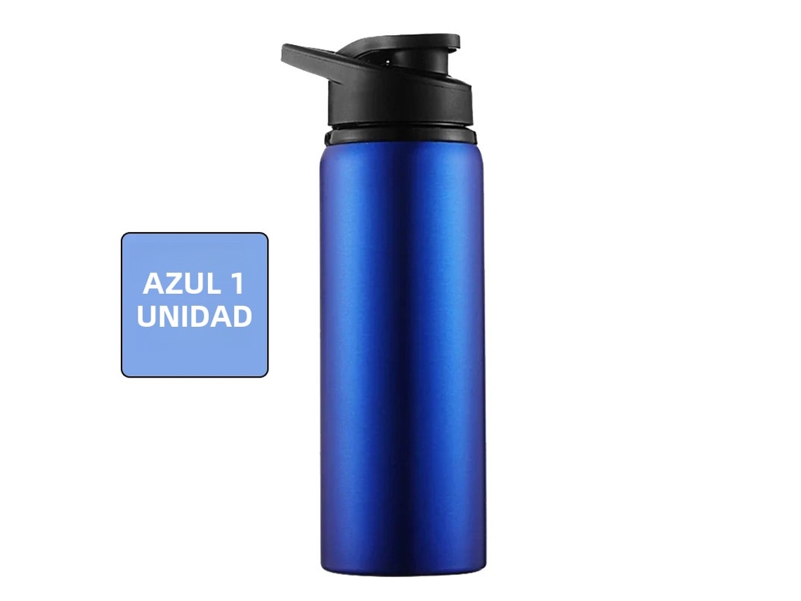 Garrafa de Água Portátil de Metal Reutilizável e À Prova de Vazamentos MDUG (azul, 1 Unidade)