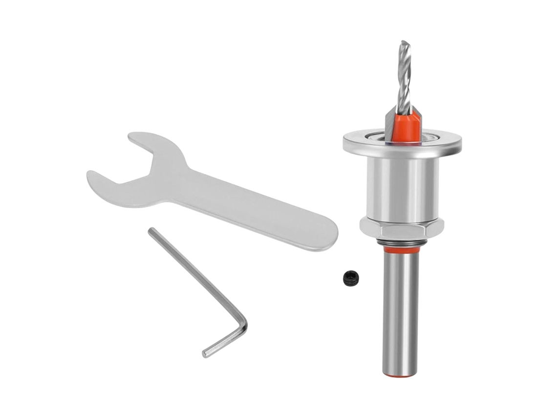 Broca De Madeira Com Ponta Central 4 Mm, Formato Redondo, Feita Aço