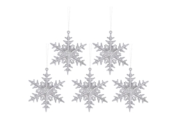 Laxiscreed Ornamento De Floco De Neve Transparente Para Árvore De Natal E Decoração De Veado