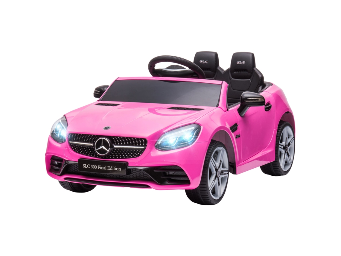 Carro Elétrico Infantil 12v Rosa (2 Motores, Controle Remoto, Pp e Metal, 3 6 Anos)