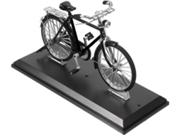Modelo de bicicleta vintage em Liga Leve, ornamento delicado e compacto.