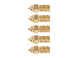 5 Peças De Bico De Extrusor De Bronze M6 Para Impressora 3d End 5 S1 End 7 1.75mm 0.8mm/0.03in
