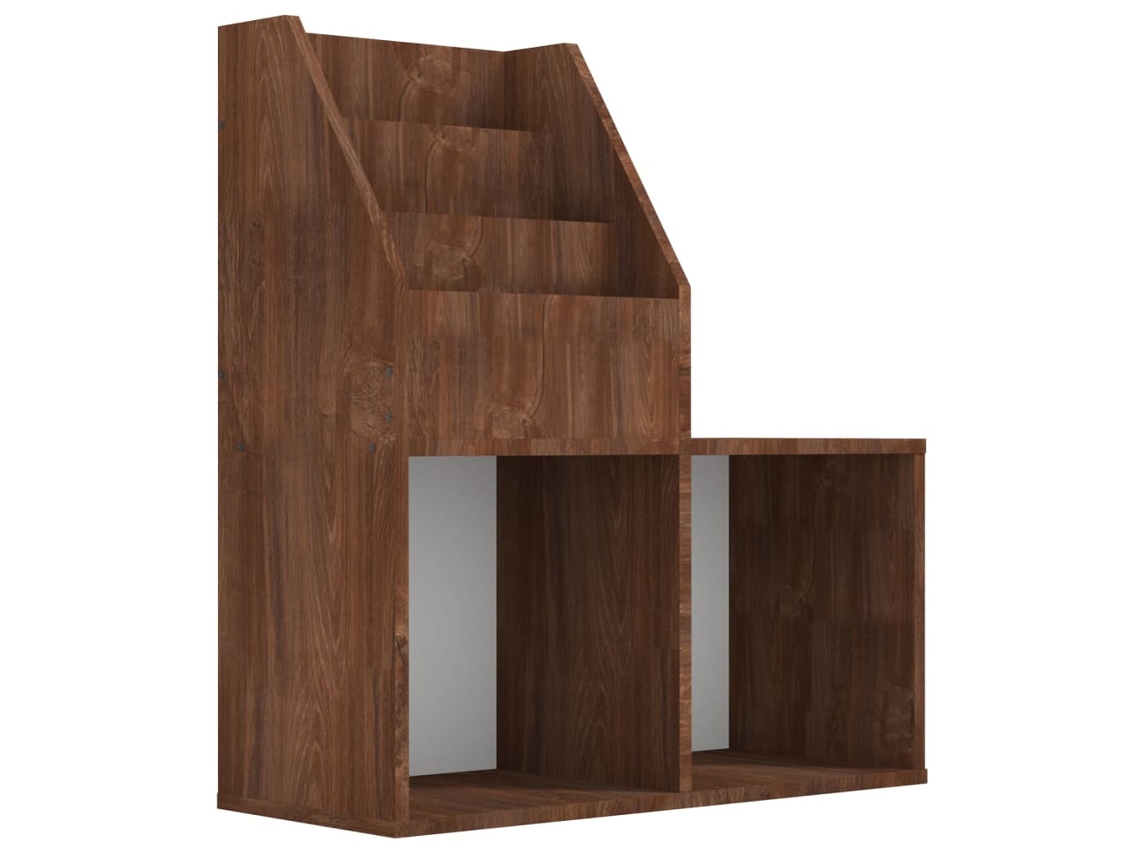 Children's Magazine Rack, Children's Magazine Racks Vidaxl Marrom Madeira Processada (n/a)